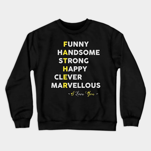 Funny Father's Day 2020 Gift Crewneck Sweatshirt by Hannah's Bear Tees